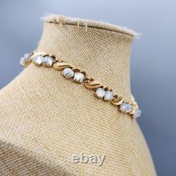 Crown Trifari LILY OF THE VALLEY Molded AB Opal Tulip Glass Necklace & Earrings