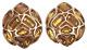 Crown Trifari Modern Mosaic 1966 Earrings Clip On Topaz Gold Alfred Philippe