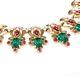 Crown Trifari Mughal Necklace Melon Emerald Ruby Choker Alfred Philippe Vintage