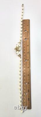 Crown Trifari Pat Pend Necklace Vtg Alfred Philippe Poured Glass 15 Choker 40's