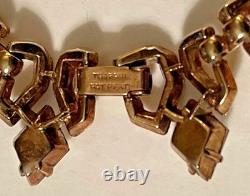 Crown Trifari Queen of Diamonds Sterling Gold Vermeil Alfred Philippe Necklace