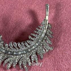 Crown Trifari Royal Plume Collection Leaf Feather Brooch Pin Alfred Philippe