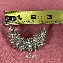 Crown Trifari Royal Plume Collection Leaf Feather Brooch Pin Alfred Philippe