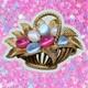 Crown Trifari vintage 1960s jelly belly lucite Easter brooch Alfred Philippe 50s
