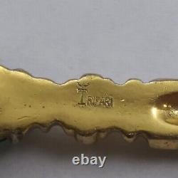 ESTATE Vintage Very Rare Alfred Philippe Trifari 1941 Key Brooch Pin #30-26