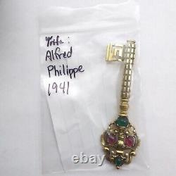 ESTATE Vintage Very Rare Alfred Philippe Trifari 1941 Key Brooch Pin #30-26