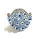 Early Gorgeous Alfred Philippe Trifari Moonstone Glass Clip Brooch