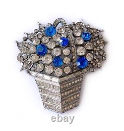 Early Trifari (KTF) Jeweled Flower Basket by Alfred Philippe 1937, Book Pc