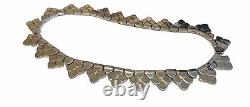 Elegant 1940's Vintage Alfred Philippe Crown Trifari Articulated Scale Necklace