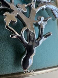 Extremely Rare Trifari Alfred Philippe Book Piece 2 Birds On a Flowering Branch