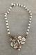 Gorgeous Vintage Crown Trifari Alfred Philippe Poured Milk Glass Necklace