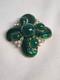 Green Snake Skin Crown Trifari Alfred Philippe L'orient Brooch Pin Rare