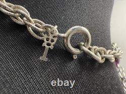HTF VTG Crown Trifari Phillippe Waterfall Companion Purple Opera Necklace