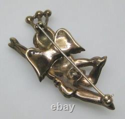 Heavenly Twins Trifari Pin 1948 Alfred Philippe One Brooch Figural Cherub Angel