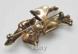 Heavenly Twins Trifari Pin 1948 Alfred Philippe One Brooch Figural Cherub Angel