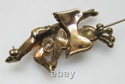 Heavenly Twins Trifari Pin 1948 Alfred Philippe One Brooch Figural Cherub Angel