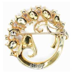 Important Alfred Philippe Crown Trifari Brooch and Earrings Set Purple Amethyst