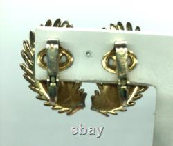 Important Crown Trifari Alfred Philippe Mogul Paisley Brooch & Earrings Set