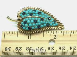 Important Crown Trifari Alfred Philippe Mogul Paisley Brooch & Earrings Set