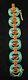 Important Trifari Alfred Philippe Green Enamel & Topaz L'Orient Bracelet Rare