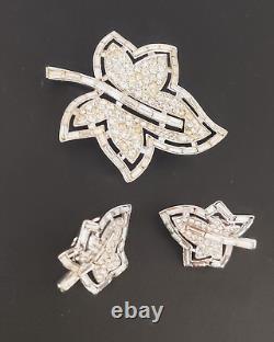 Jeweleaf Maple Leaf Brooch & Earrings By Alfred Philippe For Crown Trifari 1950s