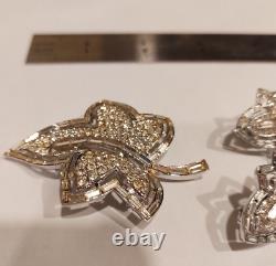 Jeweleaf Maple Leaf Brooch & Earrings By Alfred Philippe For Crown Trifari 1950s