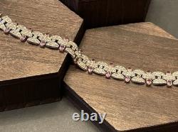 KTF Trifari Bracelet Clear Amethyst Rhinestone Art Deco Early Alfred Philippe