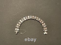KTF Trifari Bracelet Clear Amethyst Rhinestone Art Deco Early Alfred Philippe