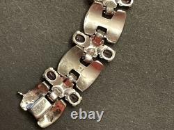 KTF Trifari Bracelet Clear Amethyst Rhinestone Art Deco Early Alfred Philippe