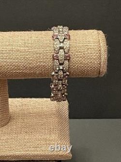 KTF Trifari Bracelet Clear Amethyst Rhinestone Art Deco Early Alfred Philippe