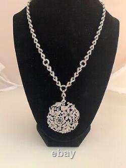 KTF Trifari Signed Alfred Philippe 1937-38 Diamante RARE Necklace with PATENT