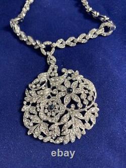 KTF Trifari Signed Alfred Philippe 1937-38 Diamante RARE Necklace with PATENT