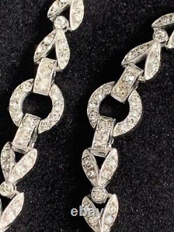 KTF Trifari Signed Alfred Philippe 1937-38 Diamante RARE Necklace with PATENT