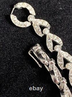 KTF Trifari Signed Alfred Philippe 1937-38 Diamante RARE Necklace with PATENT