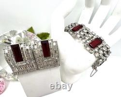 Ktf Trifari Alfred Philippe Art Deco Bracelet & Dress Clips