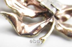 Lovely Alfred Philippe For Trifari Sterling Gold Tone Faux Pearl Brooch Pin Clip