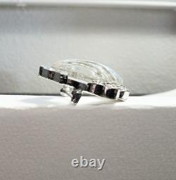 MINT Vintage 1949 Crown Trifari Moonshell Lucite Jelly Belly Shell Brooch