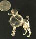 RARE Alfred Philippe Crown Trifari Big Poodle Jelly Belly Sterling Brooch
