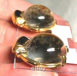 RARE Alfred Philippe Crown Trifari Lucite Cabochon Sterling 186594 Pat. Number