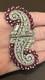 RARE Alfred Philippe Trifari Art Deco Pink Rhinestone Dress Clip-Mates READ