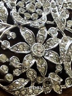 RARE CROWN TRIFARI ALFRED PHILIPPE RHODIUM PLATED PENDANT NECKLACE Pat. 107131