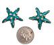 RARE Crown Trifari Alfred Philippe Enameled & Pearl Figural Starfish Pins
