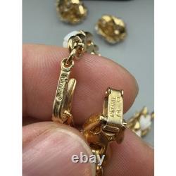 RARE Crown Trifari Alfred Philippe Lily Parure Necklace Bracelet Earrings Brooch