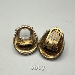 RARE Crown Trifari Pool Of Lights Jelly Belly Fur Clips Alfred Philippe Damaged
