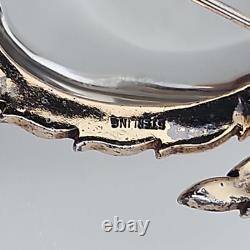 RARE TRIFARI'Alfred Philippe' STERLING Lucite Jelly Belly Sea Turtle Brooch