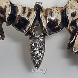 RARE TRIFARI'Alfred Philippe' STERLING Lucite Jelly Belly Sea Turtle Brooch