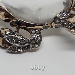 RARE TRIFARI'Alfred Philippe' STERLING Lucite Jelly Belly Sea Turtle Brooch