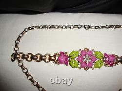 RARE Trifari ALFRED PHILLIPE Des. Pat. No 114137 Demi-Parure Necklace & Bracelet