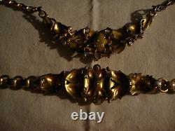 RARE Trifari ALFRED PHILLIPE Des. Pat. No 114137 Demi-Parure Necklace & Bracelet