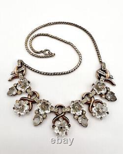 RARE Trifari Alfred Philippe Dewdrops Moonstone Fruit Salads & Flowers Necklace